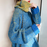 Net Red Turtleneck Sweater Women In The Tide Lazy Wind Loose Wearing Knitted Autumn And Winter Coats Thicken