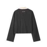 Summer New Wick Collar Retro Style Style Short Jacket 1298255