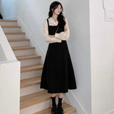 Autumn Season New Large-Size Women's Temperament Dress Gentle Wind Fat Mm Thin Splicing Heben Style French Dress