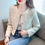 Spring And Autumn New Small Fragrant Coat Female Design Temperament Famous Small Man Short Top Export Women's Clothing