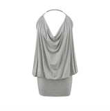 Swinging Collared Back With Dress Women 2026 Summer New Hottie Style Loose Hanging Neck And Hip Dress