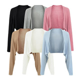 Temperament Gentle Wind Sun Protection Outside Knitted Cardigan Women Spring And Autumn Small Thin Leisure Short Shawl