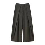 BSK&TRAF Women's Clothing Spring 2026 New Fashion Tanned Trousers 8219100