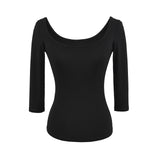 Spice Girls Seven-Sleeved T-Shirt Girl Autumn New Pure Desire To Repair The Body Slimming On The Bottom Of The Coat