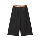 Coloring Anti-Line Straight Vest 8333723800 Long Folding Belt Bermuda Shorts 8288723 Set