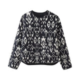 Spring 2025 New Women's Home Clothing Animal Print Cotton Jacket Jacket