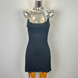South Korea's New Pure Desire Lotus Leaf Side Tight Body Body Bag Hip Short Dress Slime Slinging Dress Tide
