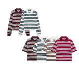 Women's Fashion Simple Academy Style Striped Bing Casual T-Floose