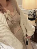 Autumn And Winter New Knitted Cardigan Women 2026 High Sense Loose Belt Bathrobe Lazy Sweater Coat Thick