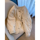 Mori Idyllic Flower Atmosphere Feel Casual Cotton Coat Women Autumn Winter Tide Brand Small Plus Velvet Warm Cotton Robe