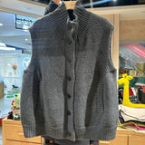 Knitted Vest Women's New 2025 Spring And Autumn And Winter Loose Large Size Outside The High-Neck Vest Sweater Open T-Shirt Shoulder Jacket