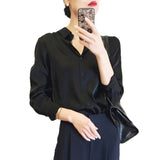2026 New Set Of Semen Shirts In Autumn New High-End Design Shirt High-End Gas Top Woman