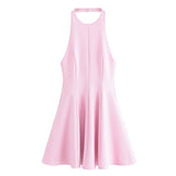 Summer New Wave Swing Hanging Neck Dress 2858777