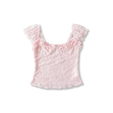 Spice Girl's New Lace Slings Summer New Lace´ø Vests One-Word Shoulder-Smeared Suspension Slings