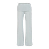 Ballet Style Bottom Hanging Neck Sling + Long Sleeve With Open Shirt + Lateral Waist Hanging Micro-Horn Pants Three-Piece Set Of Women