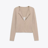 Autumn New Lace Splicing Repair Fashion Knitted Coat Top 5644929