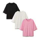 Spring New Double-Sided Cloth Loose T-Shirt 3854307 Double-Sided Cloth Jogging Trousers 3854308 Set