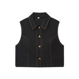 Coloring Anti-Line Straight Vest 8333723800 Long Folding Belt Bermuda Shorts 8288723 Set
