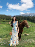 Fuya Seaside Vacation Wearing French Slings Broken Flower Dress Women Summer 2026 New Big Look Niche