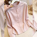 French Temperament Long-Sleeved Shirt Women 2026 Autumn New Fashion Thin Casual Style Shirt Top