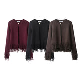 Autumn New Lyso Button Knitted Shirt Jacket 6427109