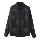 Embroidery Shirt 6786044 Bead Embroidery Trousers 4786059 Set