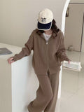 Women's Lazy Windy Loose Clotch Knitted Set Women's Korean Fashion Casual Sweater Cockigans Two-Sleeve