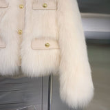 2025 New Small Fragrant Coat Women's Spring And Autumn And Winter Small Man Thick Short Fur Casual Coat