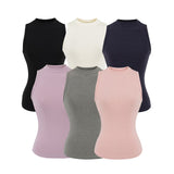 Pure Hottie Basic Yoga Movement Round-Neck Vest Women Summer Bodyless Sleeveless Simple Shirt