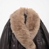 Autumn New Artificial Fur Can Be Removed Neck Gut Imitation Leather Jacket Jacket 4341853