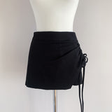 Summer New Temperament Slim Thin Bag Hip Skirt Folding With Long Legs
