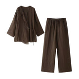 Spring New Crotch Cross Jacket 6078572 Casual Trousers 5057572