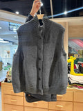 Knitted Vest Women's New 2025 Spring And Autumn And Winter Loose Large Size Outside The High-Neck Vest Sweater Open T-Shirt Shoulder Jacket