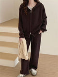 Women's Lazy Windy Loose Clotch Knitted Set Women's Korean Fashion Casual Sweater Cockigans Two-Sleeve