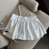 High-Stock Explosion Ballet Rope Women High Waist A Word Anti-Light Thin Casual Skirts