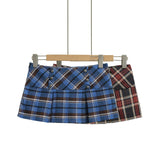 Vintage Tat Dress Skirts Women Autumn High-Rise Thin Legs Long Pure Hot Girl Super Short Skirt Anti-Walking