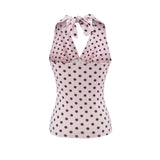 Spice Girls Bo Dot Hanging Neck Sling Suit Pure Sexual Hot Holiday Style Fashion Hip Half Skirt Two Sets