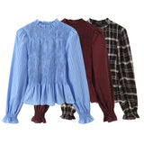 Spring New Slim Thin Hive Checker Shirt 2089562