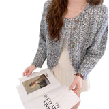 New Small Scented Sweater In The Autumn And Winter Of 2025 Is Designed To Feel Casual And Casual With A Short Imitation Water Marinade Coat Woman