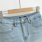 Korean Niche Temperament Sexy Cowboy Short Skirt Women Summer Anti-Skinny Design Hot Girl Hip Skirt