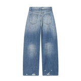 BSK&TRAF Women's Spring 2026 New Street Fashion Mid-Rise Folding Jeans 4730214
