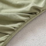 French Collar Dress Retro Niche Design Feeling Folded Waist Pure Desire To Play The Bottom Vest Long Skirt
