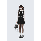 French Fake Two-Piece Shirt Dress Women's Dress Spring And Autumn 2025 New College Wind Waist Summer Skirt