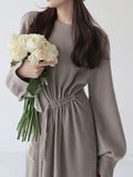 Autumn And Winter French Retro Knitted Dress Female New Fashion Temperament To Show Thin Long Bottom Sweater Skirt