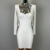 Spring And Summer New Pure Want To Show The Figure Button-Buttoned Sling Dress + Cardigan Long Sleeve Slim Two Sets Ins