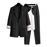 2025 New Spring And Autumn Leisure Suit Suit Small Fragrant Wind Three Sets Of Loose Suit Collar