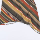 Autumn New Striped Asymmetric Sleeveless Top 9626288