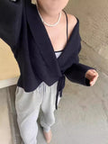 Korean Languid Hooded Knitted Cardigan Women's Autumn And Winter Short Warm Soft Glutinous Side With Loose Bat Sleeve Sweater