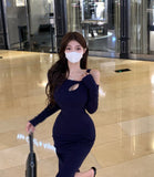 Sweet And Spicy Atmosphere Sense Fishing Dating Skirt Women's Autumn And Winter Stender Air Quality With Coat Dress