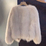 In The Autumn Of 2025, The New Autumn And Winter Fur Coat Short Korean Version Of The Leisurely Small Fragrant Blouse Woman